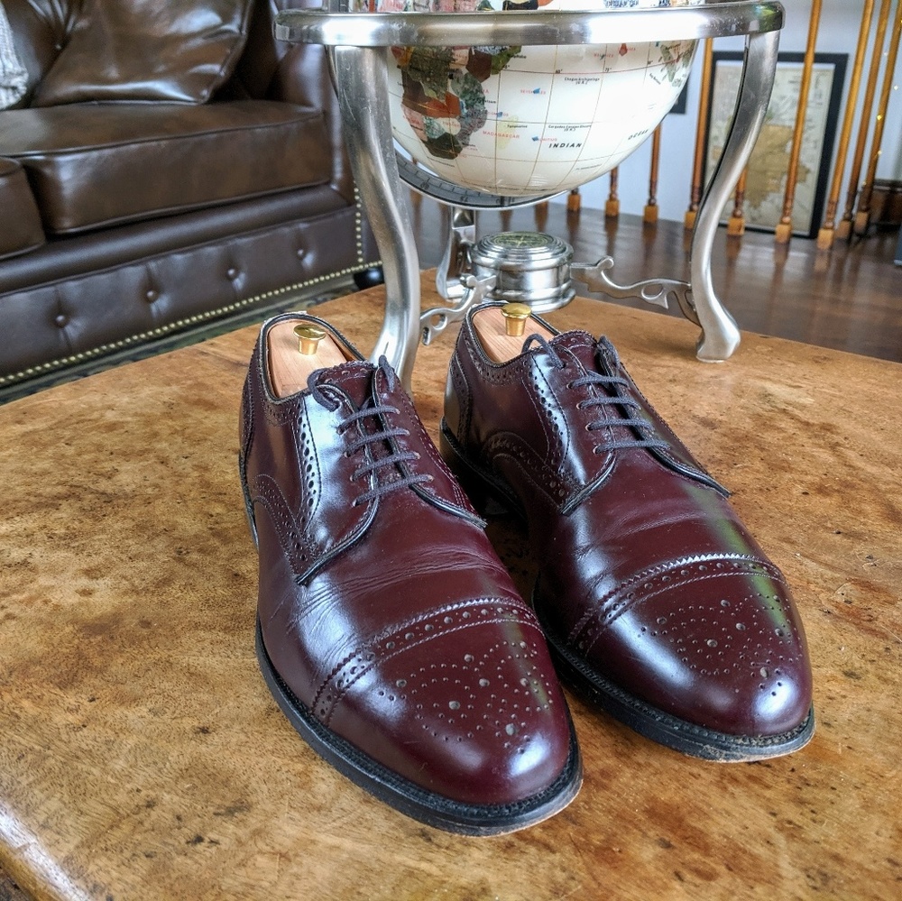 Allen Edmonds Oxblood Sanford Derbys 7.5E (US)